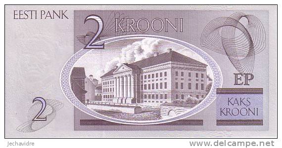 ESTONIE  2 Krooni  Emission De 2006     ***** BILLET  NEUF ***** - Estonia