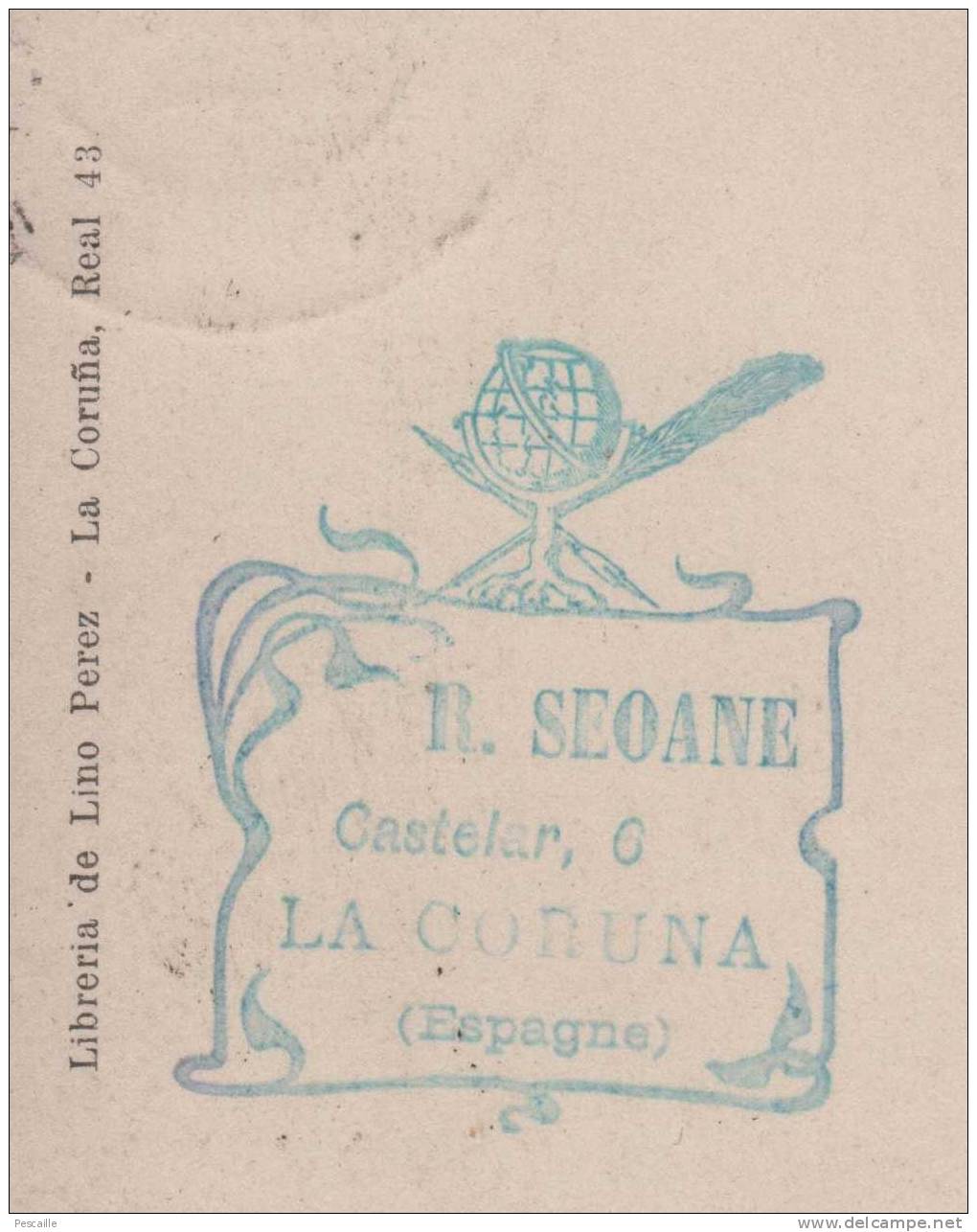 GALICIA - CP LA CORUÑA - JARDINES DE MENDEZ NUÑEZ - 1910 - LIBRERIA DE LINO PEREZ MA CORUÑA REAL 43 - La Coruña