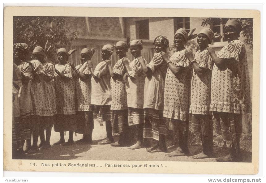 CPA MALI - NOS PETITES SOUDANAISES… PARISIENNES POUR 6 MOIS - Mali