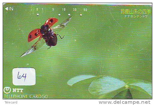 COCCINELLE KÄFER  Lieveheersbeestje LADYBIRD Telecarte (64) - Coccinelles