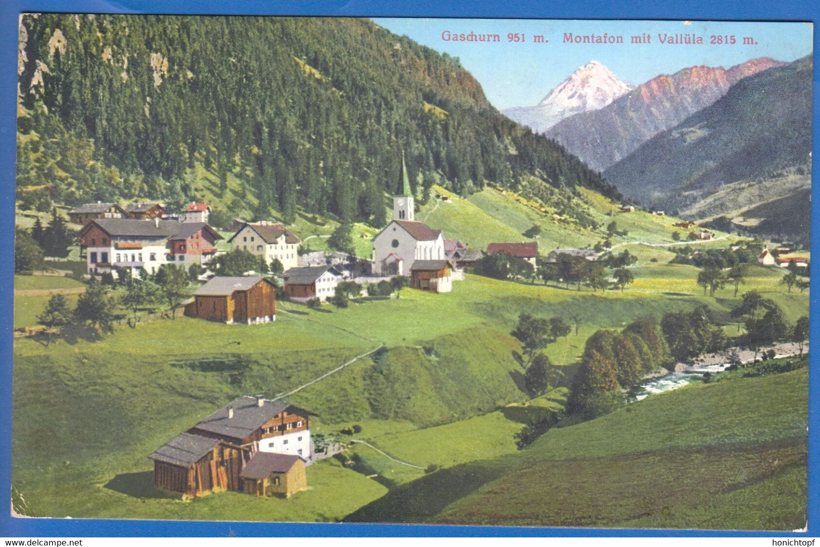 Österreich; Gaschurn Mit Montafon Und Vallüla - Gaschurn