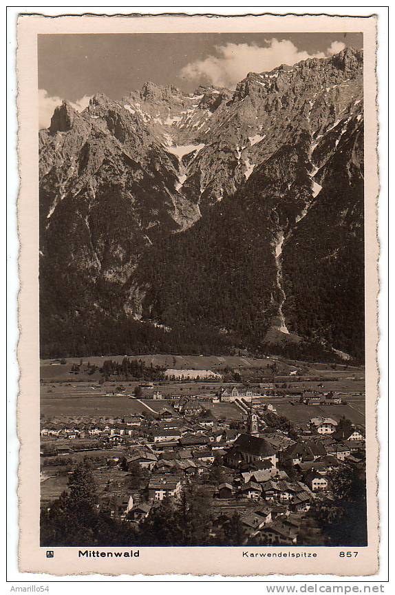 RAR Mittenwald - Karwendespitze Um 1920 - Mittenwald