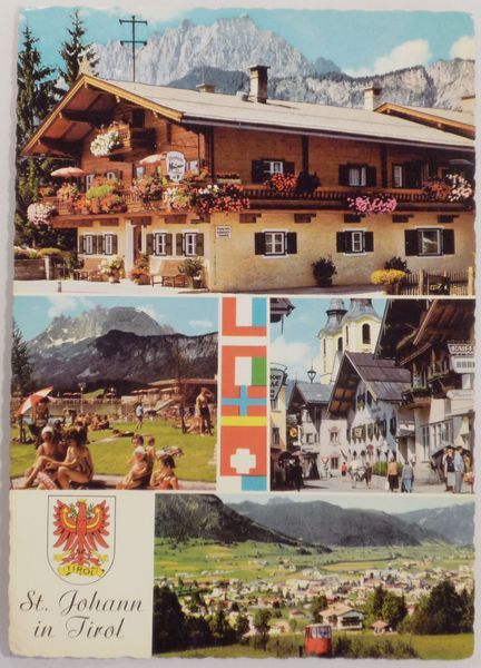 AUSTRIA / OSTERREICH - St Johann In Tirol - Old Multiview Postcard Ca. 1960's - St. Johann In Tirol
