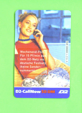 GERMANY - Remote Phonecard As Scan - [2] Prepaid