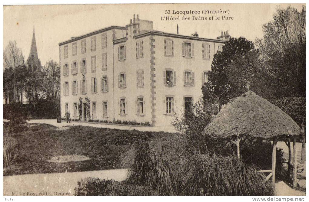 LOCQUIREC L HOTEL DES BAINS ET LE PARC - Locquirec