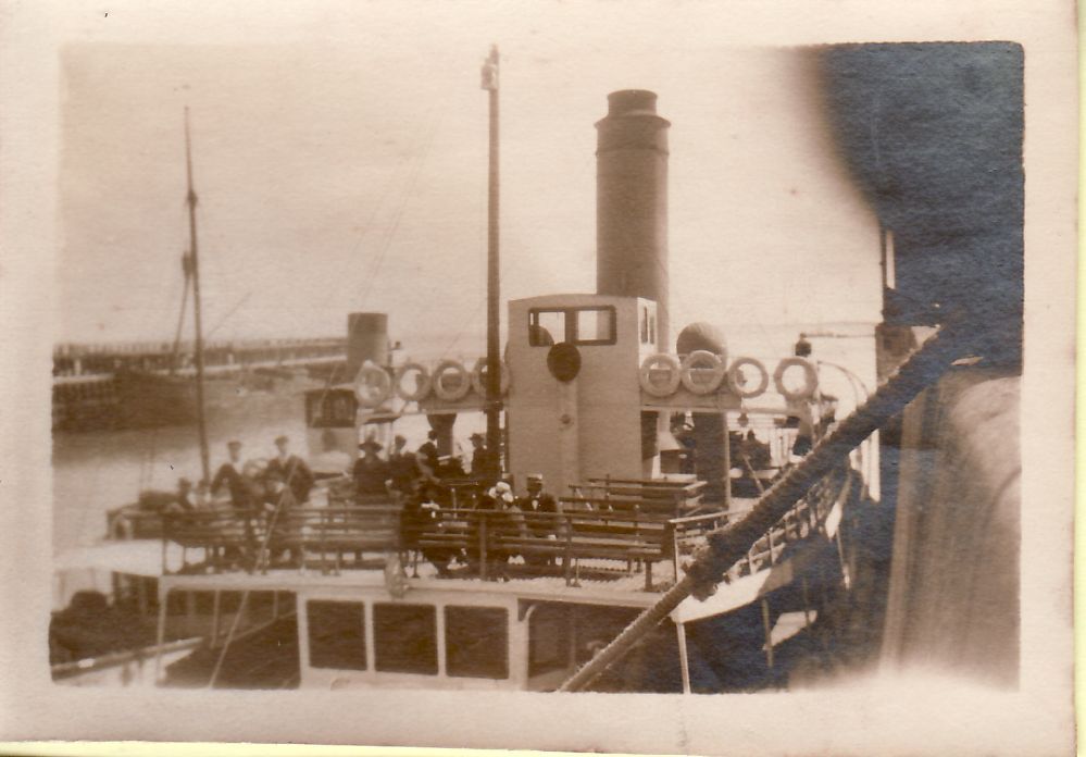 BATEAU EXCURSION SAINT CHRISTOPHE Passerelle Pont Départ MINDIN St NAZAIRE 3 Photographies 1923 LOIRE ATLANTIQUE CPBAT - Bateaux