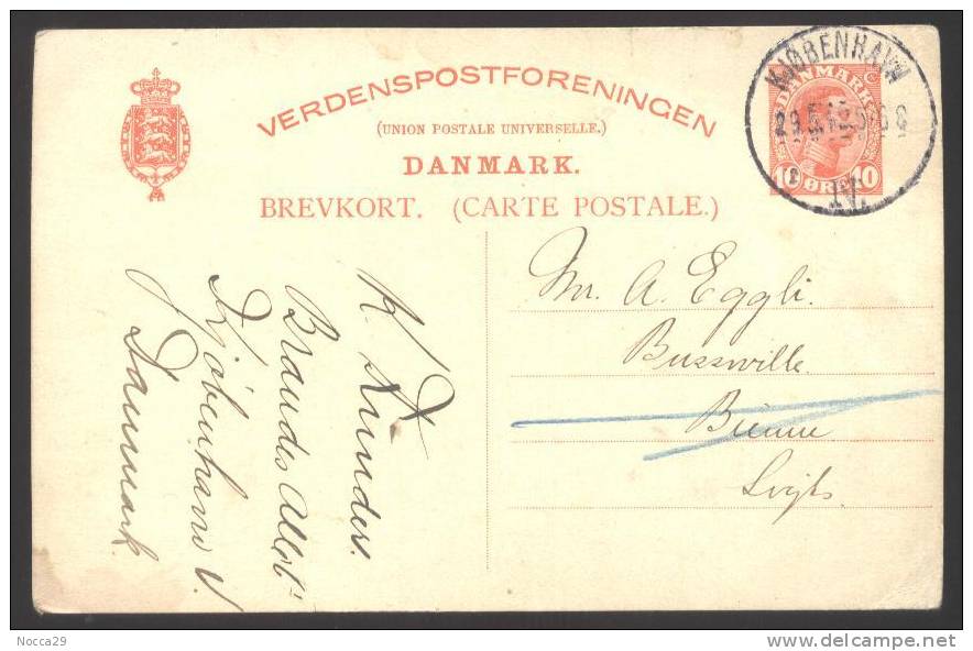 POSTKARTE  BREVKORT  DANMARK  1912  KJOBENHAW - ? - Storia Postale