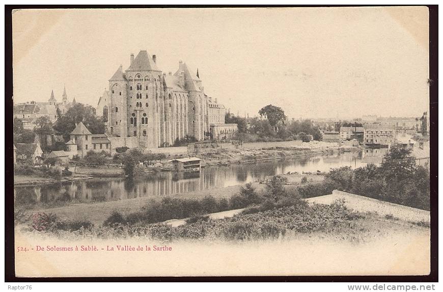 CPA  Précurseur  De SOLESMES à SABLE La Vallée De La SARTHE - Sable Sur Sarthe