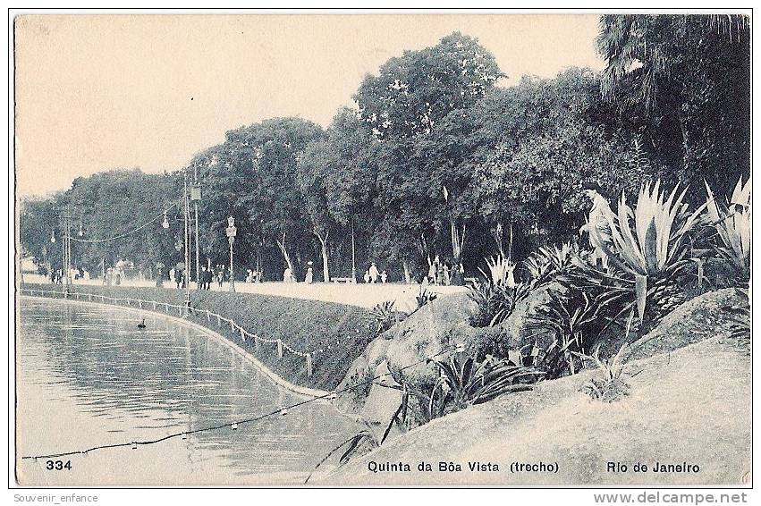 CPA  Rio De Janeiro Bresil Brasil  Quinta Da Boa Vista ( Trecho ) - Boa Vista