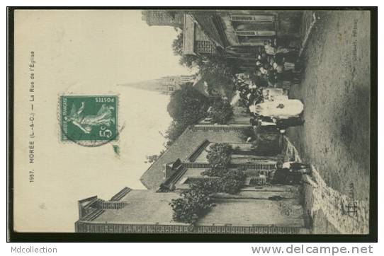 41 MOREE / La Rue De L'Eglise, MARIAGE / TOP CARTE RARE - Moree