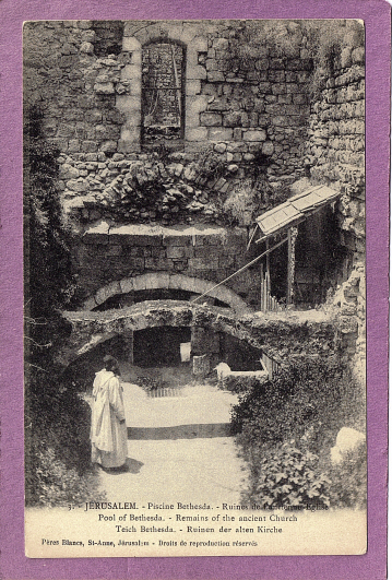 Jerusalem, Pool Of Bethesda, Piscine Bethesda.  1900-10s - Palestine