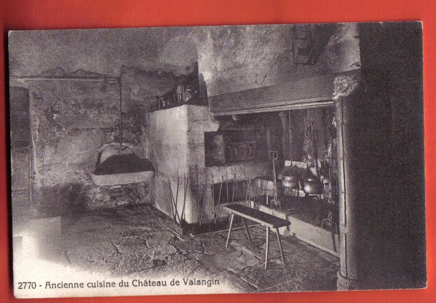 K570 Valangin, Ancienne Cuisine Du Château. Non Circulé. Phototypie 2770 - Valangin