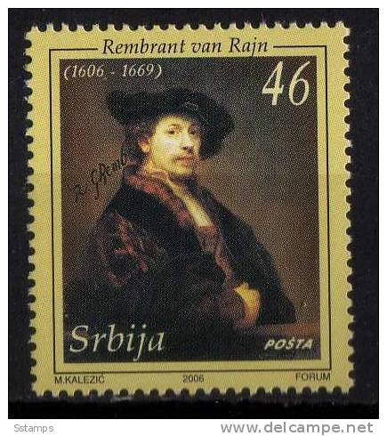 SERBIA 2006 SERBIEN  Rembrandt, Painter ARTE  NEVER HINGED - Rembrandt
