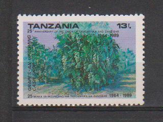 Tanzania MNH, 1989, Grape Tree, Fruits - Tanzania (1964-...)