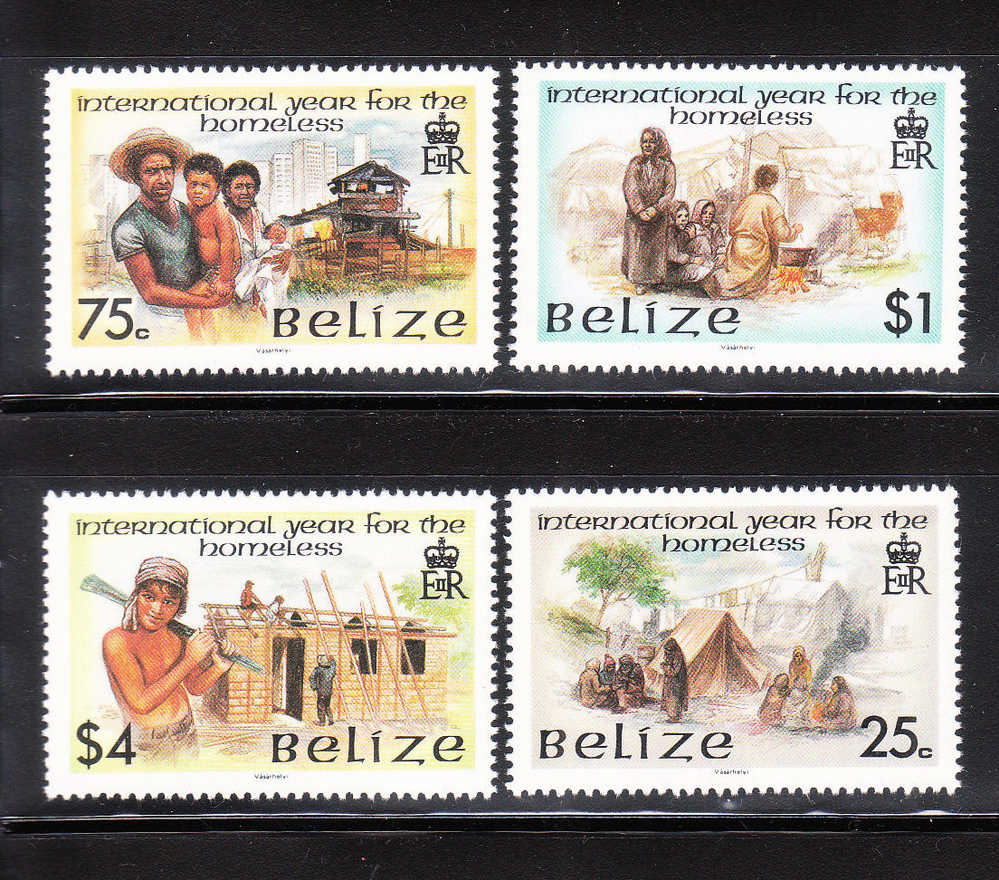 Belize 1987 Int´l Year Of Shelter For The Homeless Slum Tent MNH - Belize (1973-...)