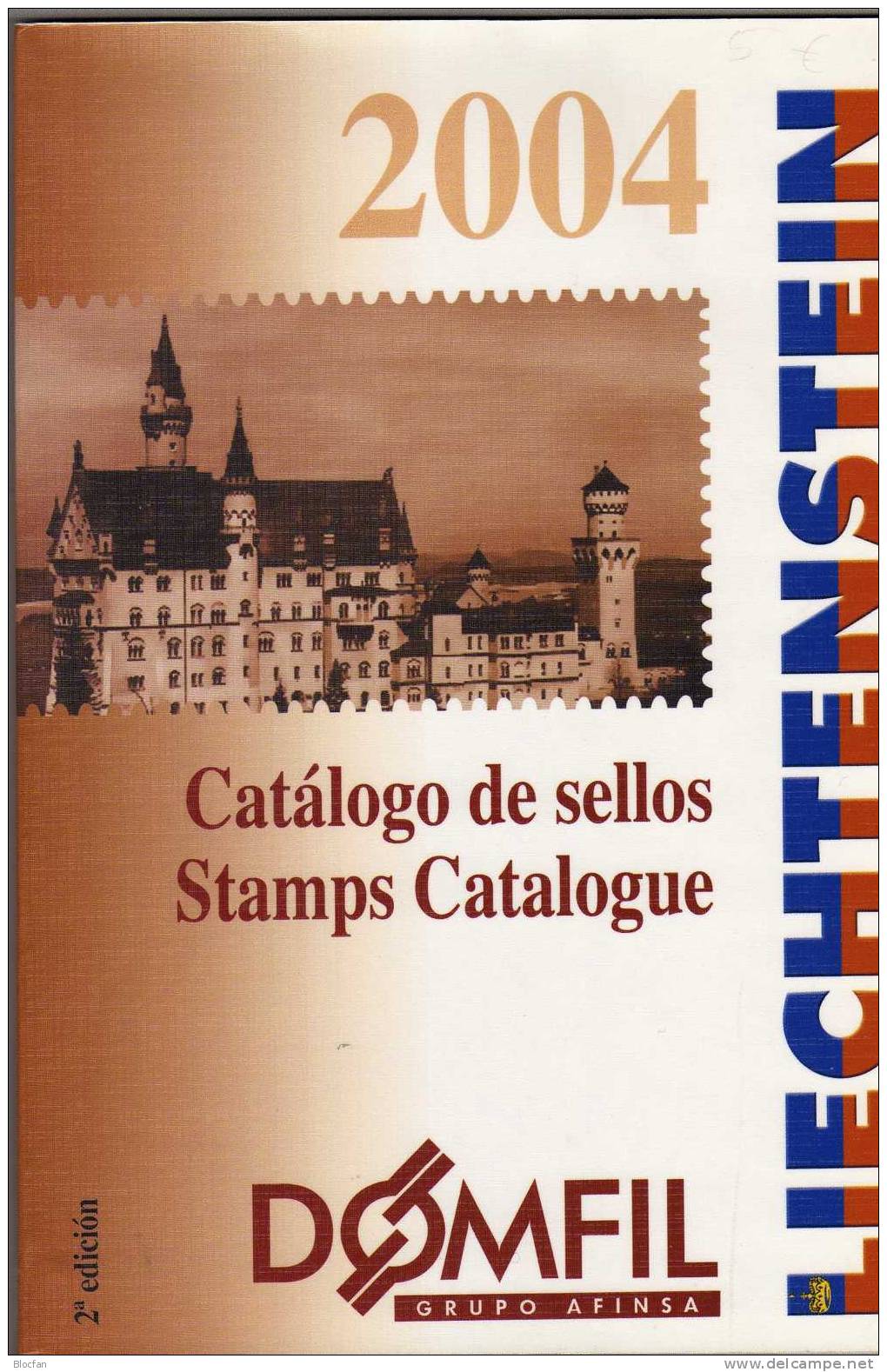 Briefmarken DOMFIL Liechtenstein Katalog 2004 Antiquarisch 18€ English Topic Stamp Sheetlet M/s Sheet Bf Catalogue Of FL - Motivkataloge