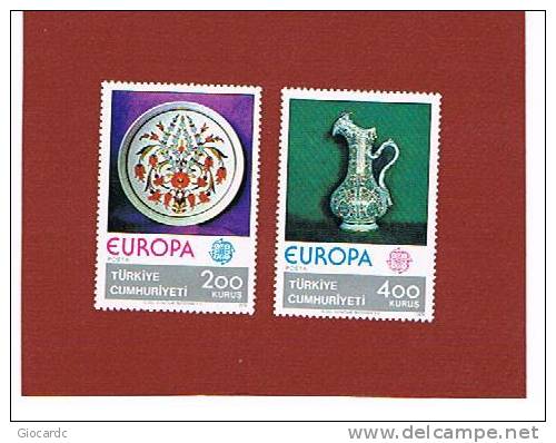 TURCHIA       - UNIF.2154.2155    -  1976 EUROPA CEPT: ARTIGIANATO   - NUOVI (MINT) ** - Unused Stamps