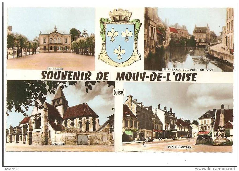 60 -Souvenir De  MOUY-de-l´ OISE  -  Multivues - Couleur CPSM - Mouy