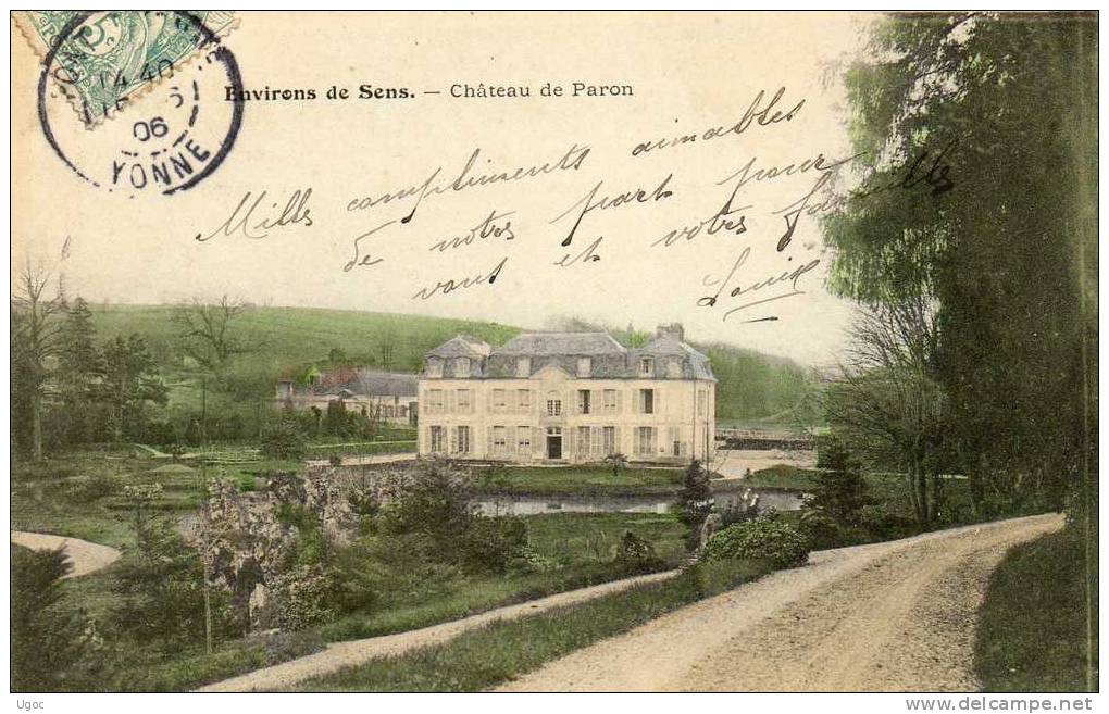 CPA - 89 - Environs De Sens - Château De PARON - 829 - Paron