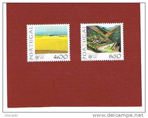 PORTOGALLO  (PORTUGAL)     - UNIF. 1340.1341      -  1977 EUROPA CEPT: TURISMO    - NUOVI (MINT) ** - Unused Stamps