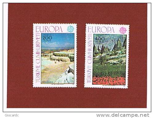 TURCHIA        - UNIF. 2184.2185      -  1977 EUROPA CEPT: TURISMO    - NUOVI (MINT) ** - Neufs