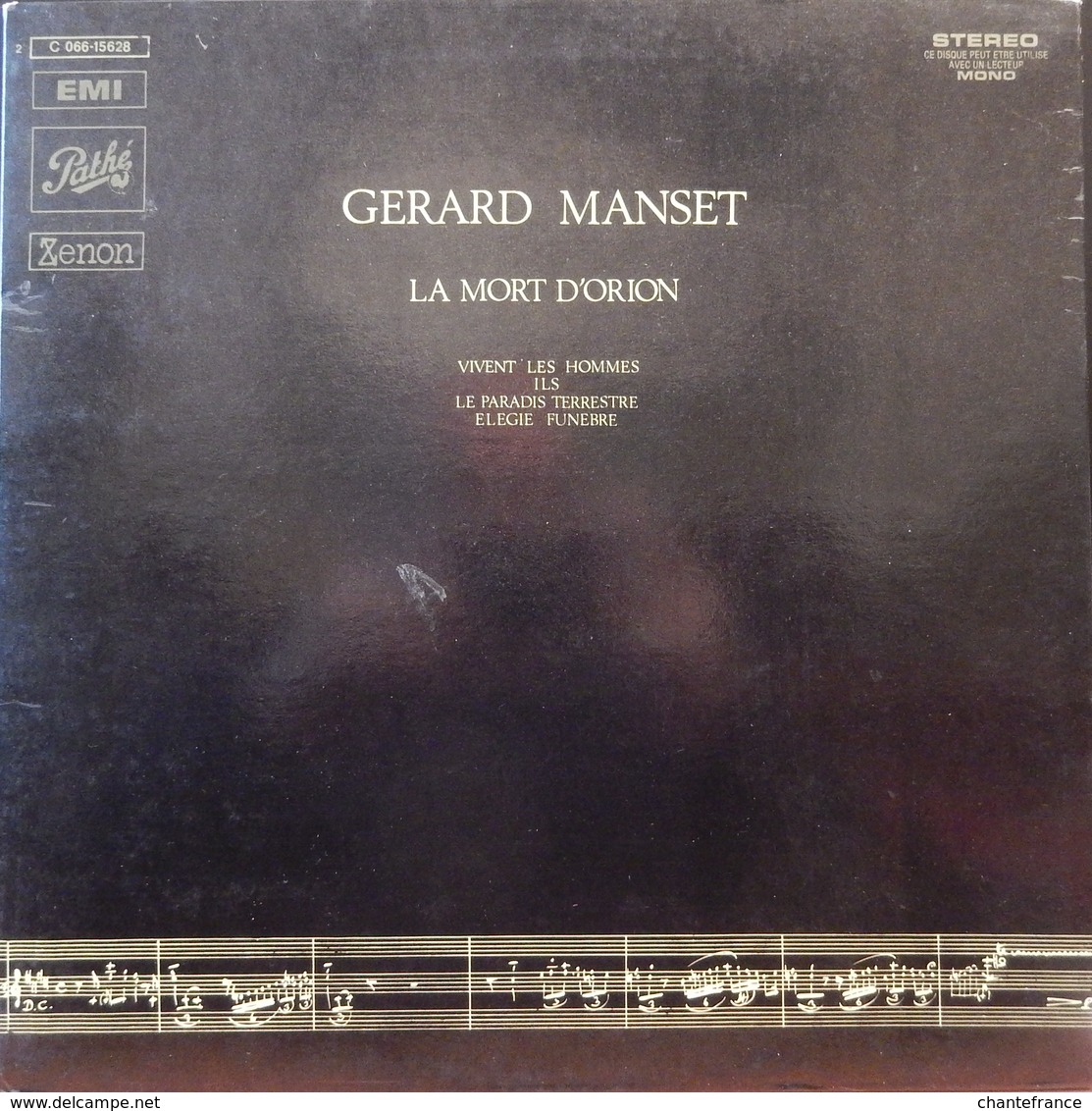 Gerard Manset 33t. LP *la Mort D'orion* - Autres - Musique Française