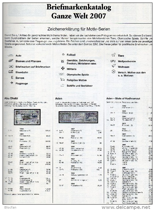 BOREK Ganze Welt A-Z Briefmarken Katalog 2007 Antiquarisch 30€ Mit MICHEL-# B F UK DK E A D P PL I AU NO CD CH HU CZ SLO - Belgien