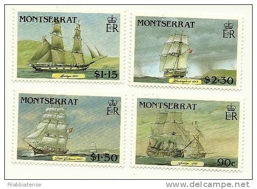 1986 - Montserrat 624/27 Velieri, - Maritime