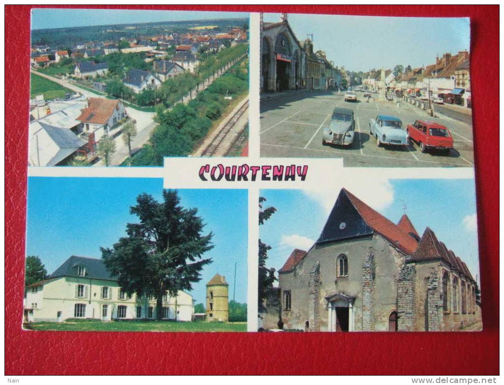 45 - COURTENAY (Loiret ) - MULTI VUES - 2 CV + VIEILLES VOITURES .... - Courtenay