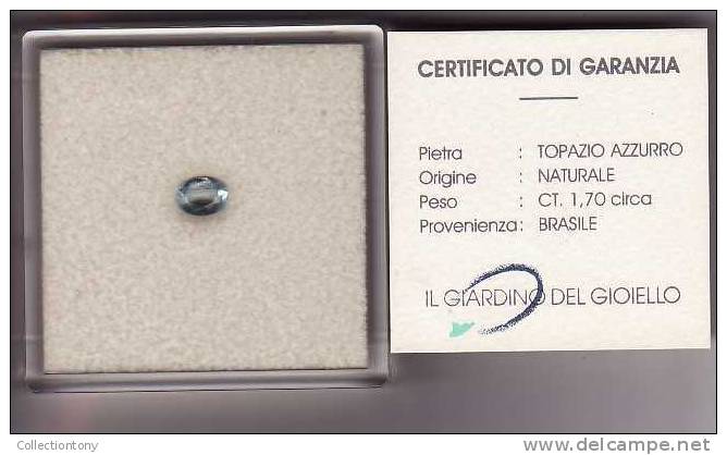 PIETRA TOPAZIO AZZURRO - PROVENIENZA BRASILE - - Non Classificati