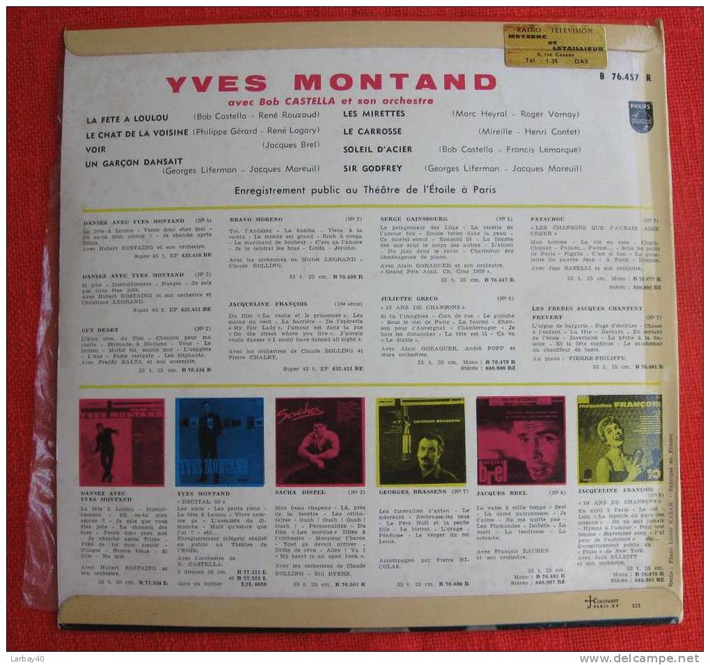 Montand Le Chat De La Voisine  33 Tours 25 Cm - Collector's Editions