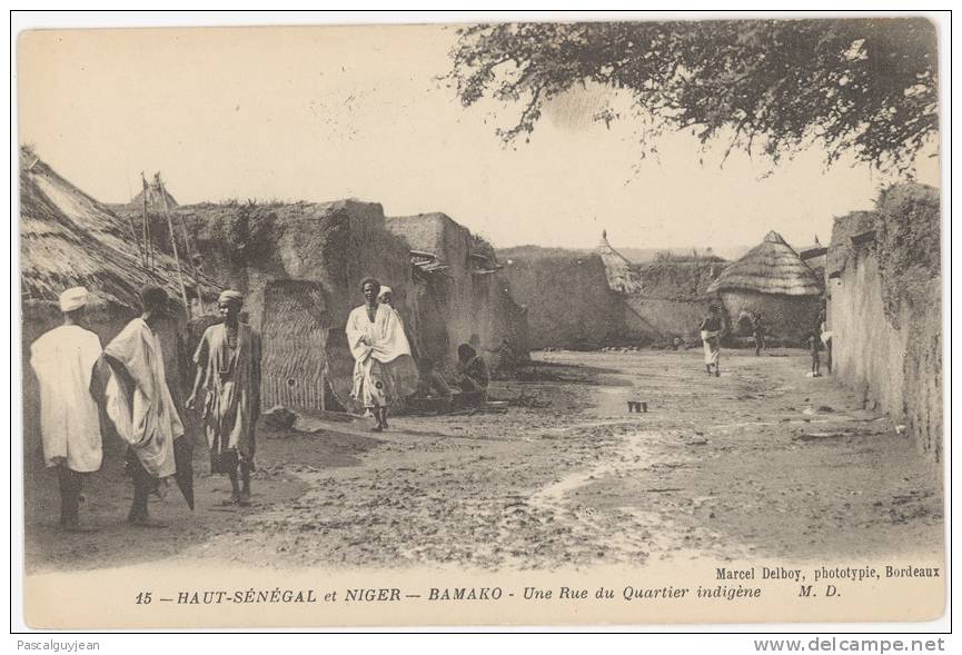 CPA MALI - BAMAKO - RUE DU QUARTIER INDIGENE - Malí