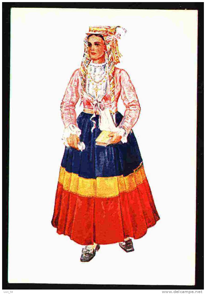 Art Ethnic CROATIA Dalmatien National Costume Pc 22533 - Aduana