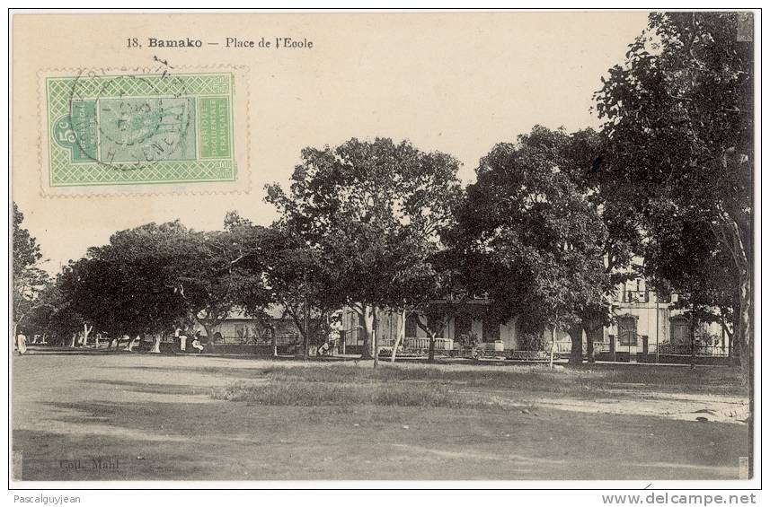 CPA MALI - BAMAKO - PLACE DE L'ECOLE - Malí