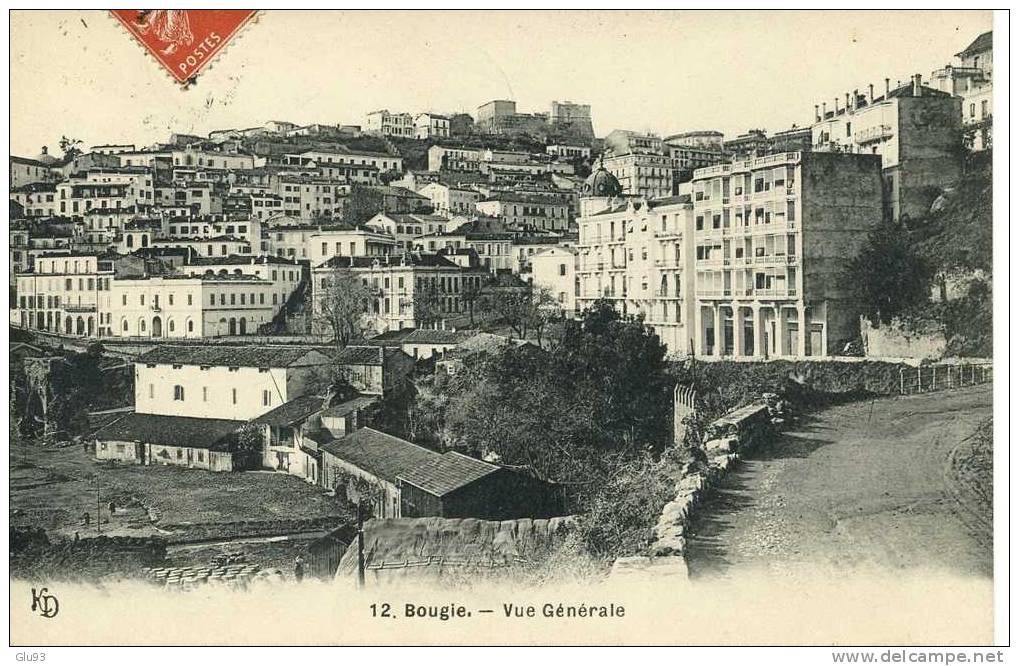 Lot 2 CPA - Bougie Béjaïa (Algérie) - Vue Générale + Bab-el-Babar, Vestiges - Bejaia (Bougie)