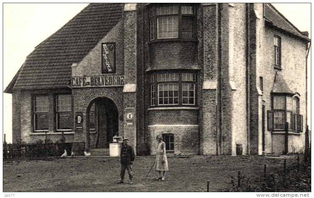 Heuvelland Café Du Belvedere Et Tour Toren Mont Kemmel Kemmel Berg Carte Edit Nels Ecrite En 1956 - Heuvelland