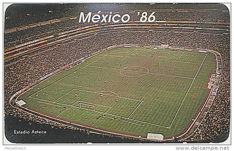 VUE INTERIEURE DE NUIT DU STADE AZTECA COUPE DU MONDE 1986 STADE DE FOOTBALL FOOT - Calcio