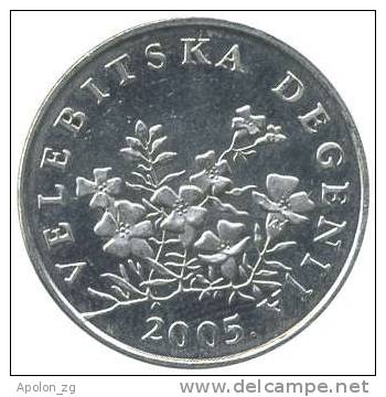 CROATIA:  50 Lipa 2005  XF/AU  * HIGH CONDITION COIN* - Kroatië