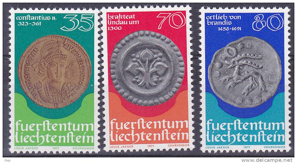 LIECHTENSTEIN - Michel - 1977 - Nr 677/79 - MNH** - Unused Stamps