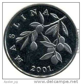 CROATIA:  20 Lipa 2001 XF/AU  *HIGH CONDITION COIN* - Kroatien