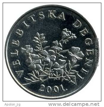 CROATIA: 50 Lipa 2001 XF/AU * HIGH CONDITION COIN* - Kroatien