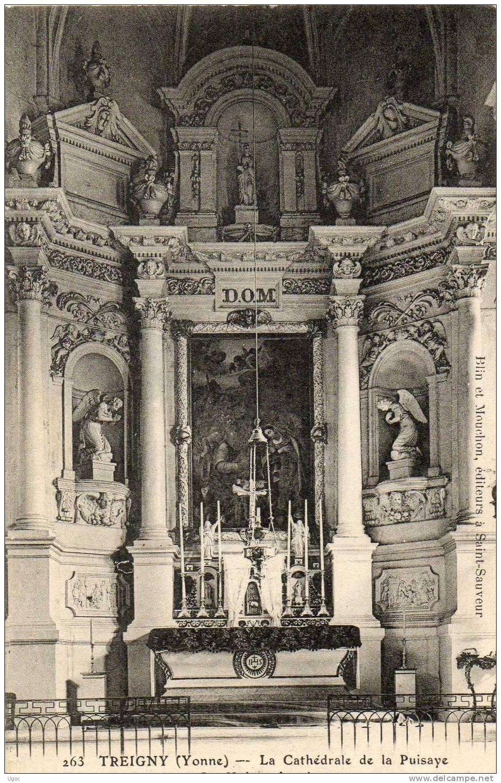 CPA - 89 - TREIGNY - La Cathédrale De La Puisaye - Le Maitre-Autel - 848 - Treigny