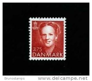 DENMARK/DANMARK - 1992  DEFINITIVE  3.75 Kr.  RED  MINT NH - Unused Stamps