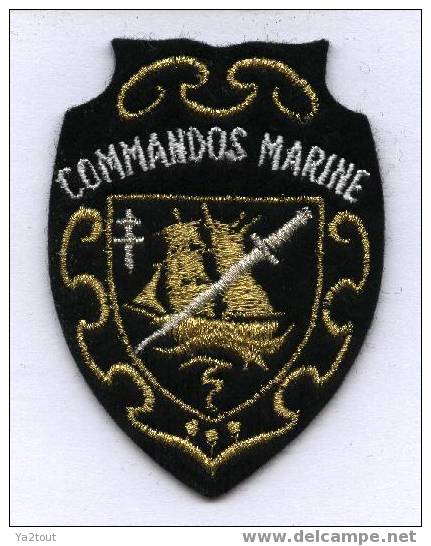 Ecusson Tissu Brodé "COMMANDOS MARINE" Militaire - Patches