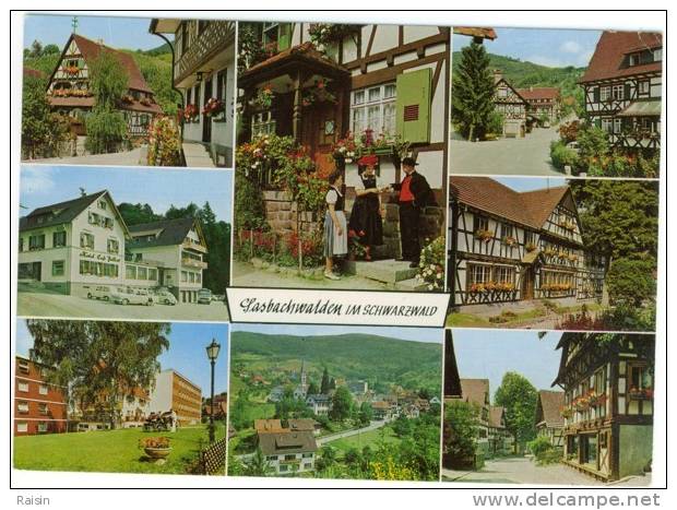 Allemagne Sasbachwalden Blumenund Weinort Im Schwarzwald CPSM Multi Vues Animée TBE - Sasbach