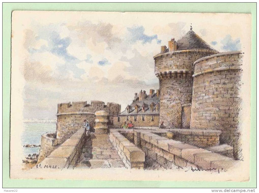 M826 35  SAINT MALO LA TOUR QUI QU´EN GROGNE ET LE PETIT DONJON - Saint Malo