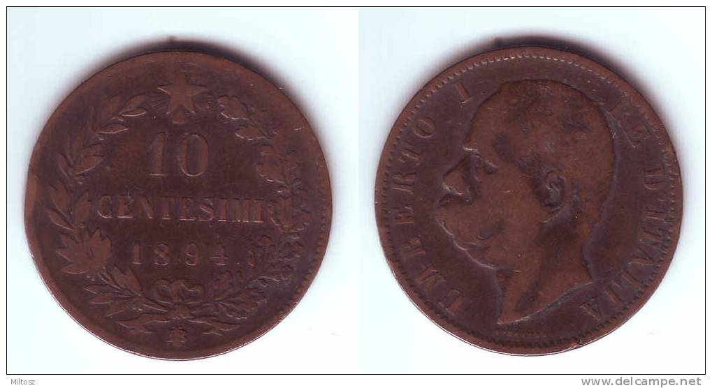 Italy 10 Centesimi 1894 B/I - 1878-1900 : Umberto I.