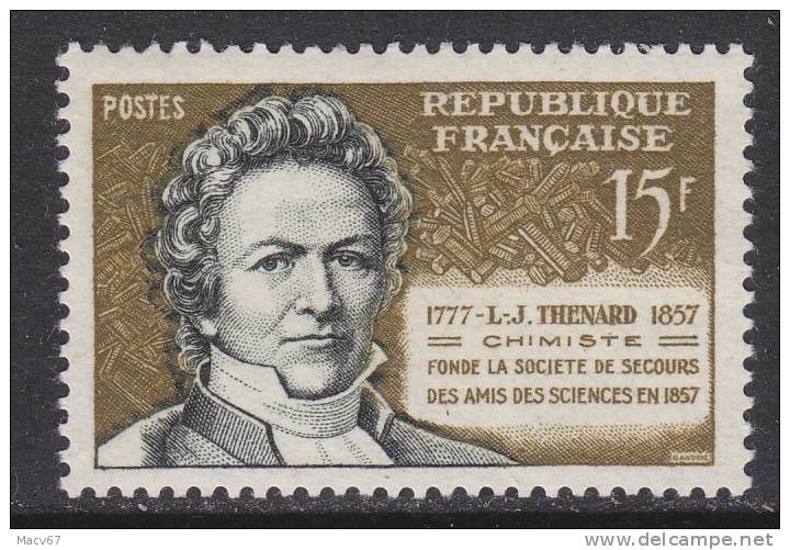 France 864    **      SCIENCE  L. J. THENARD - Unused Stamps