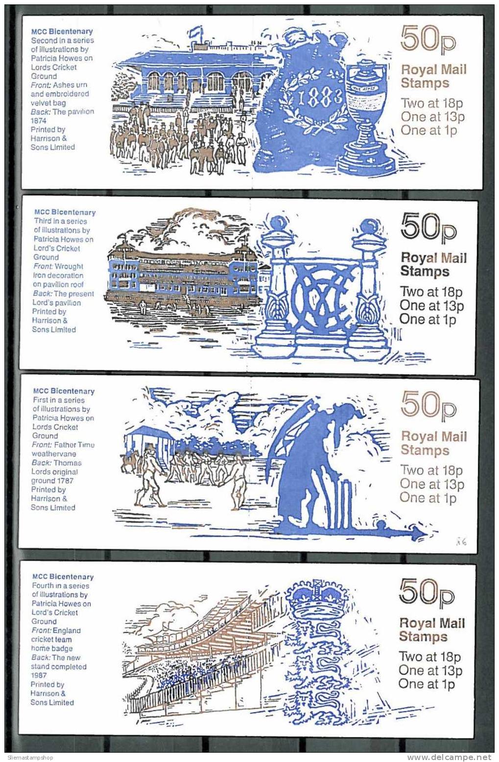 GREAT BRITAIN - 1987/88 7 BICENTENARY MARYLEBONE & DICKENS - V2113 - Booklets