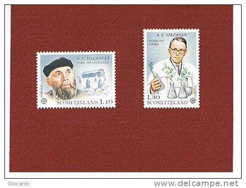 FINLANDIA               - UNIF.   831.832     -  1980 EUROPA CEPT: PERSONAGGI CELEBRI       - NUOVI (MINT) ** - Unused Stamps